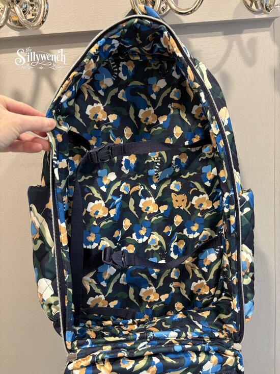 Vera Bradley Immersed Blooms Travel Backpack in Performance Twill main image 10